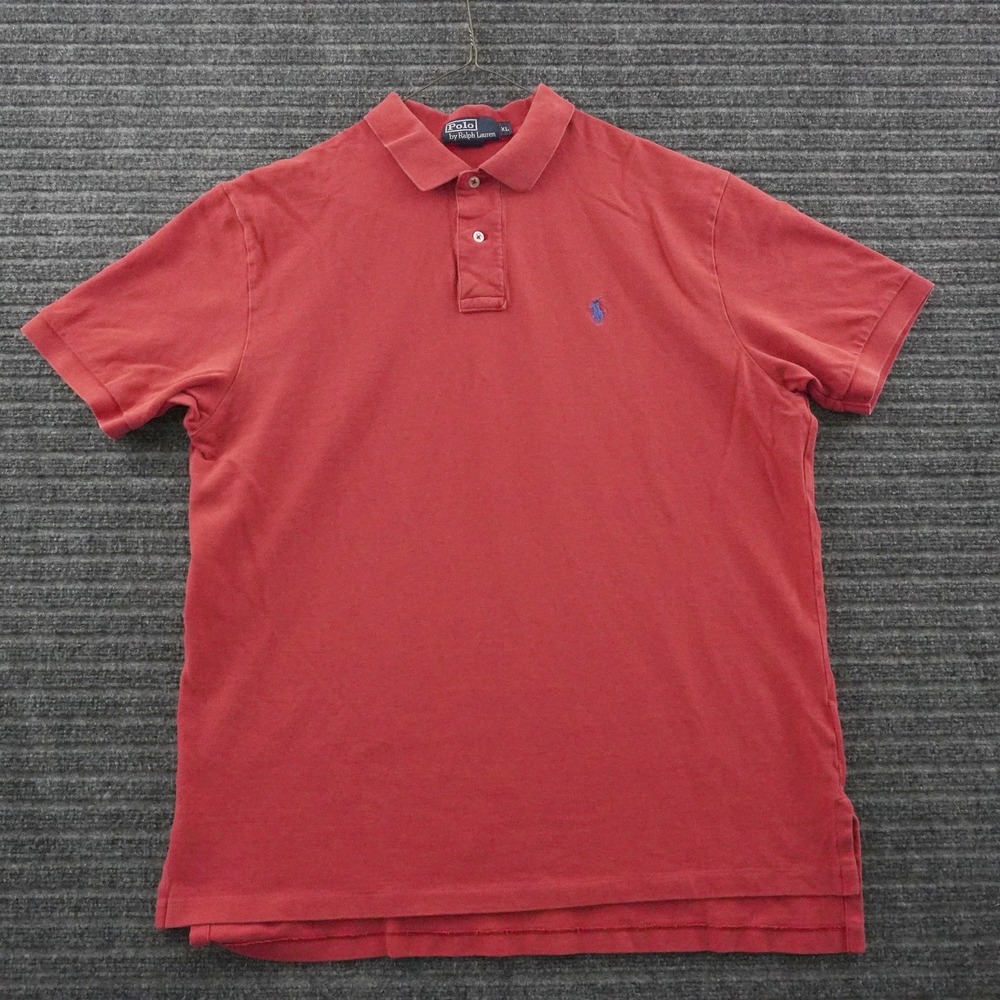 Polo Ralph Lauren Polo Shirt Mens XL Red Short Sleeve Pony Logo